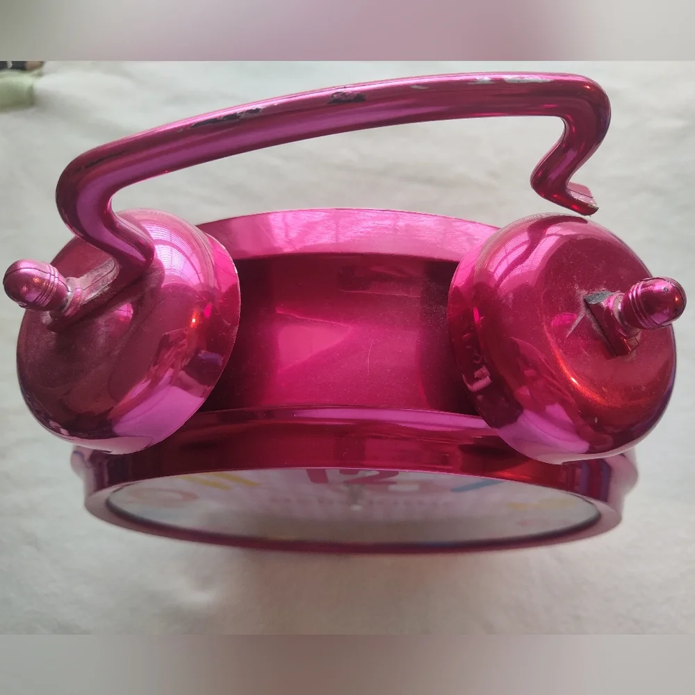 Sanrio Hello Kitty Pink Metallic Alarm Clock 2012